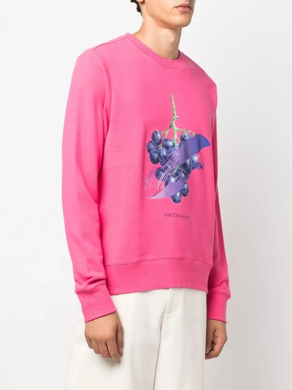 Viktor & Rolf グレーププリント コットン スウェットシャツ - 画像3
