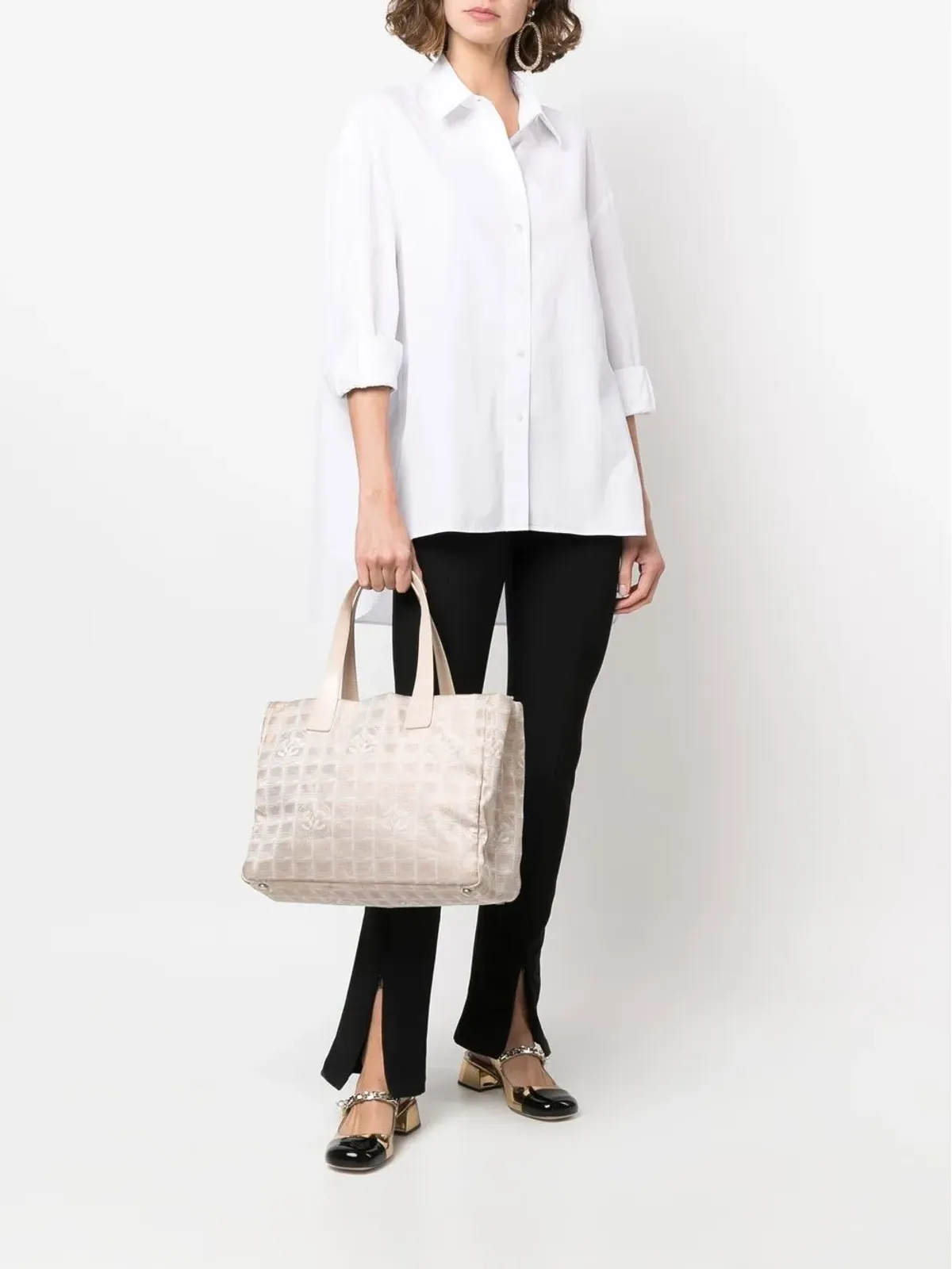 CHANEL Pre-Owned 2004 CC Travel Line tote bag - Neutrals - 画像2