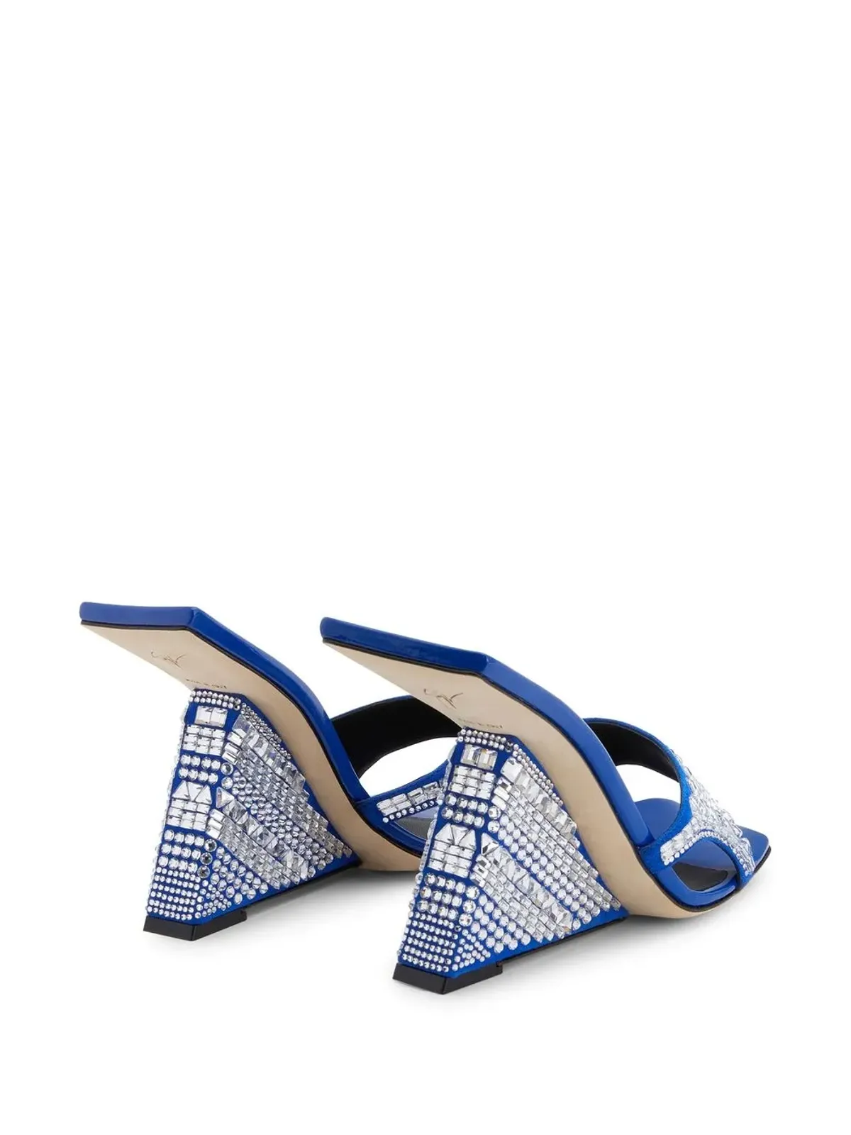 Giuseppe Zanotti アキラ シャイン ウェッジサンダル - 画像3