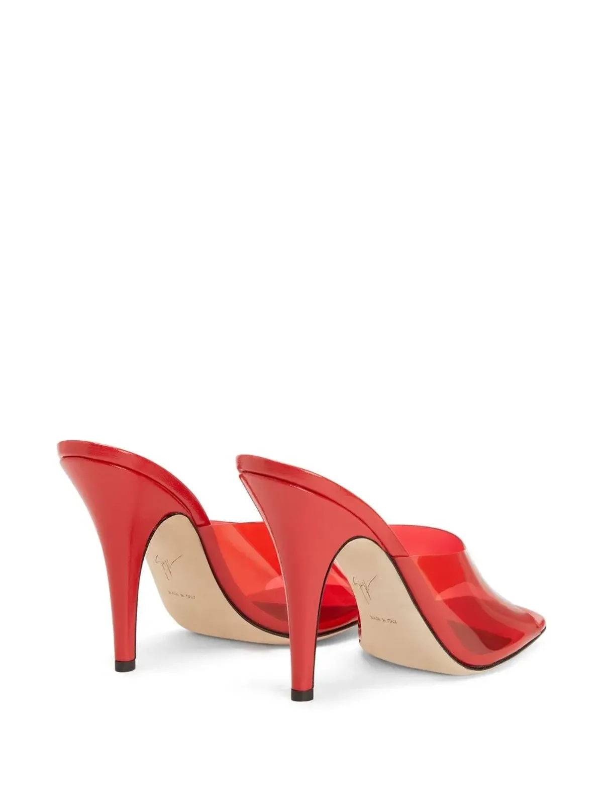 Giuseppe Zanotti Earthshine Plexy サンダル - レッド - 画像3
