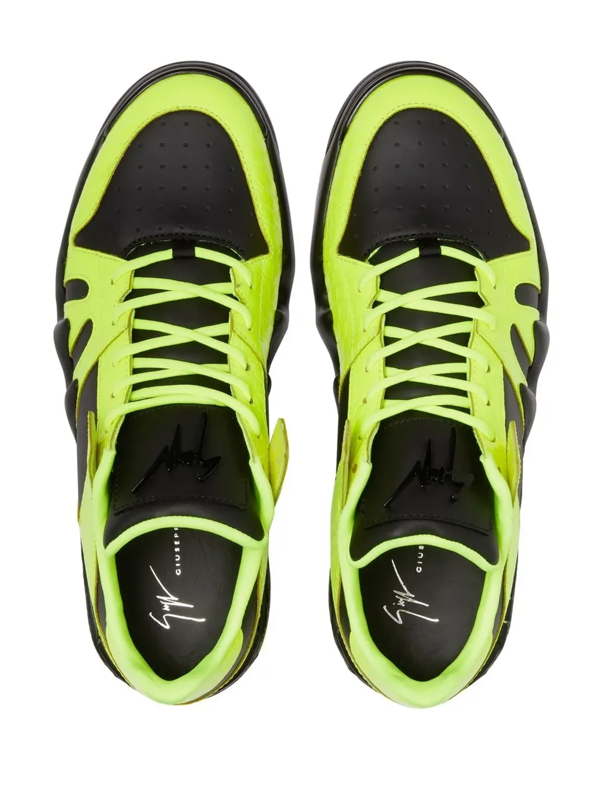 Giuseppe Zanotti タロン カラーブロック スニーカー - 画像4