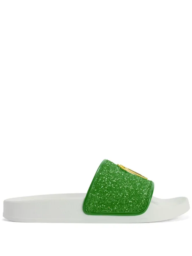 Giuseppe Zanotti Giuseppe Zanotti ブレット グリッター・スライドの商品画像