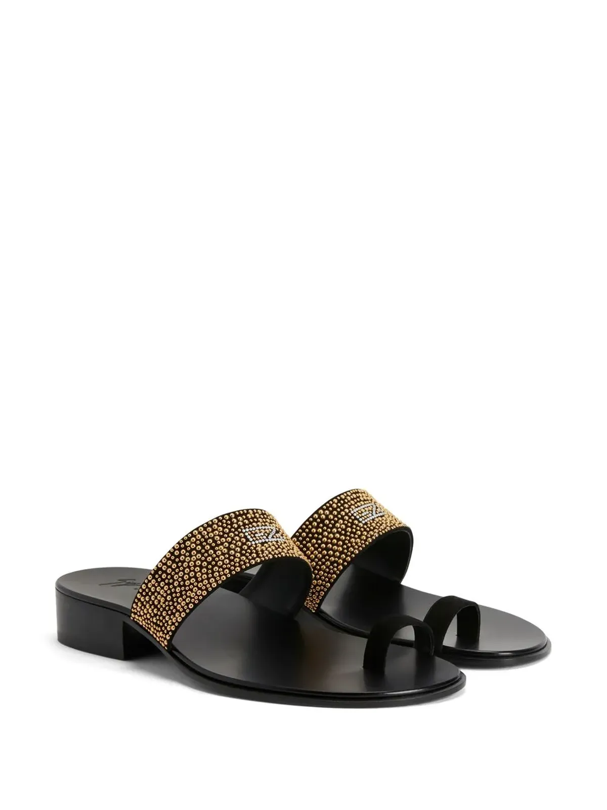Giuseppe Zanotti エメリック スタッズ付きトゥーループサンダル - 画像2