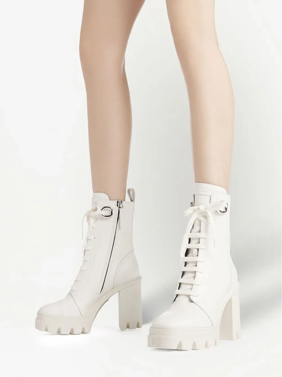 Giuseppe Zanotti Cubalibre ブーツ（ホワイト） - 画像4