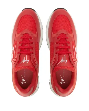Giuseppe Zanotti GZ Runner レースアップ ローカットスニーカー - レッド - サムネイル4