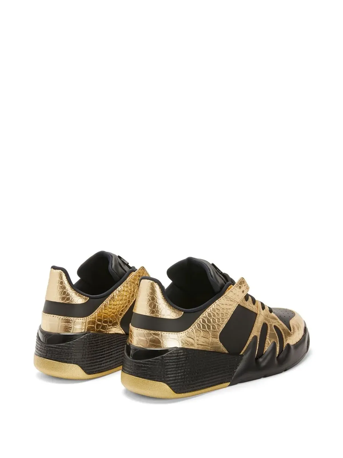 Giuseppe Zanotti パネルドメタリックスニーカー - 画像3