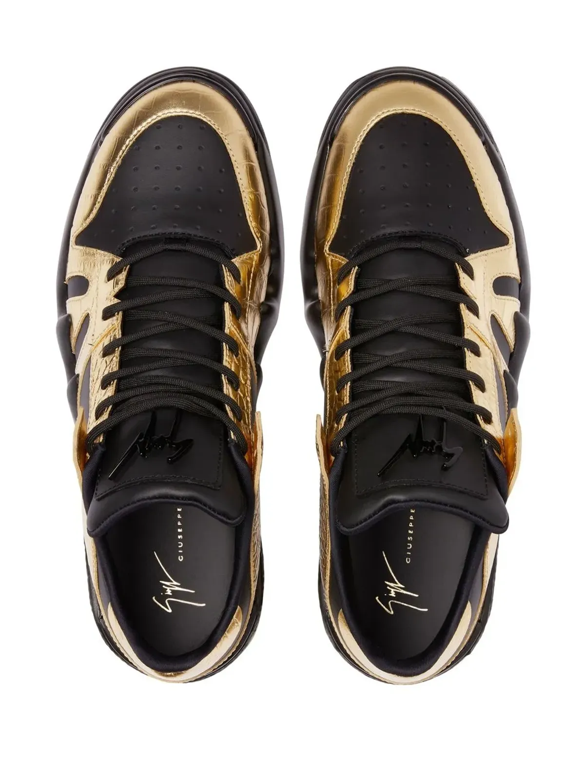Giuseppe Zanotti パネルドメタリックスニーカー - 画像4