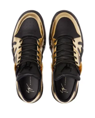 Giuseppe Zanotti パネルドメタリックスニーカー - サムネイル4
