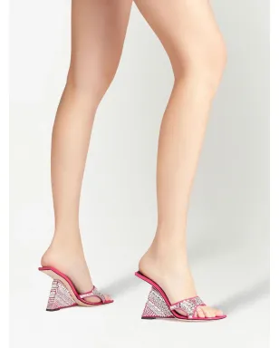 Giuseppe Zanotti 105mm Shine ウェッジサンダル - ピンク - サムネイル4