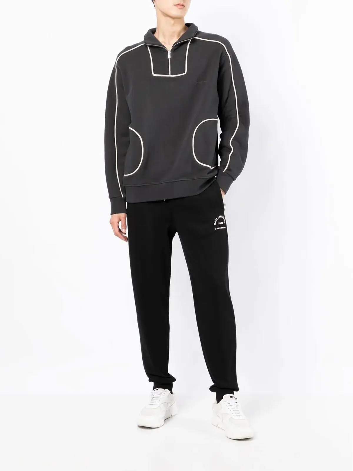 Karl Lagerfeld ロゴプリント トラックパンツ - 画像2