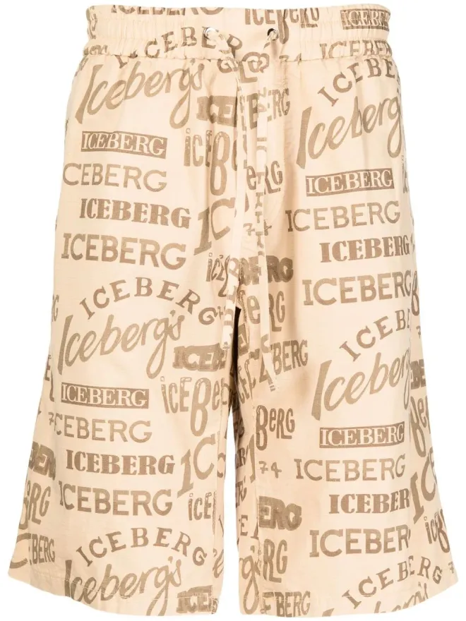Iceberg Iceberg ロゴプリント デッキショーツの商品画像