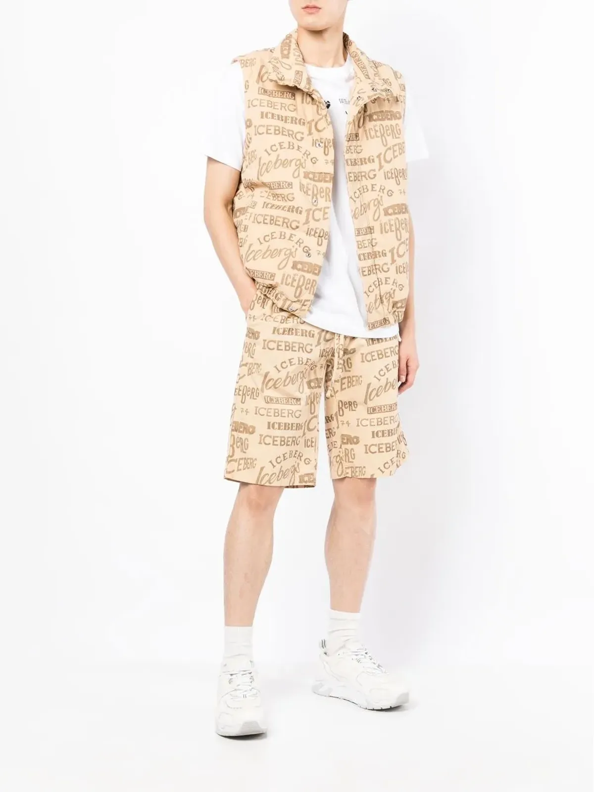 Iceberg ロゴプリント デッキショーツ - 画像2