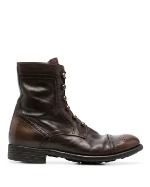 Officine Creative アンクルレースアップブーツ ブラウン - サムネイル1