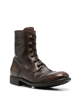 Officine Creative アンクルレースアップブーツ ブラウン - サムネイル2