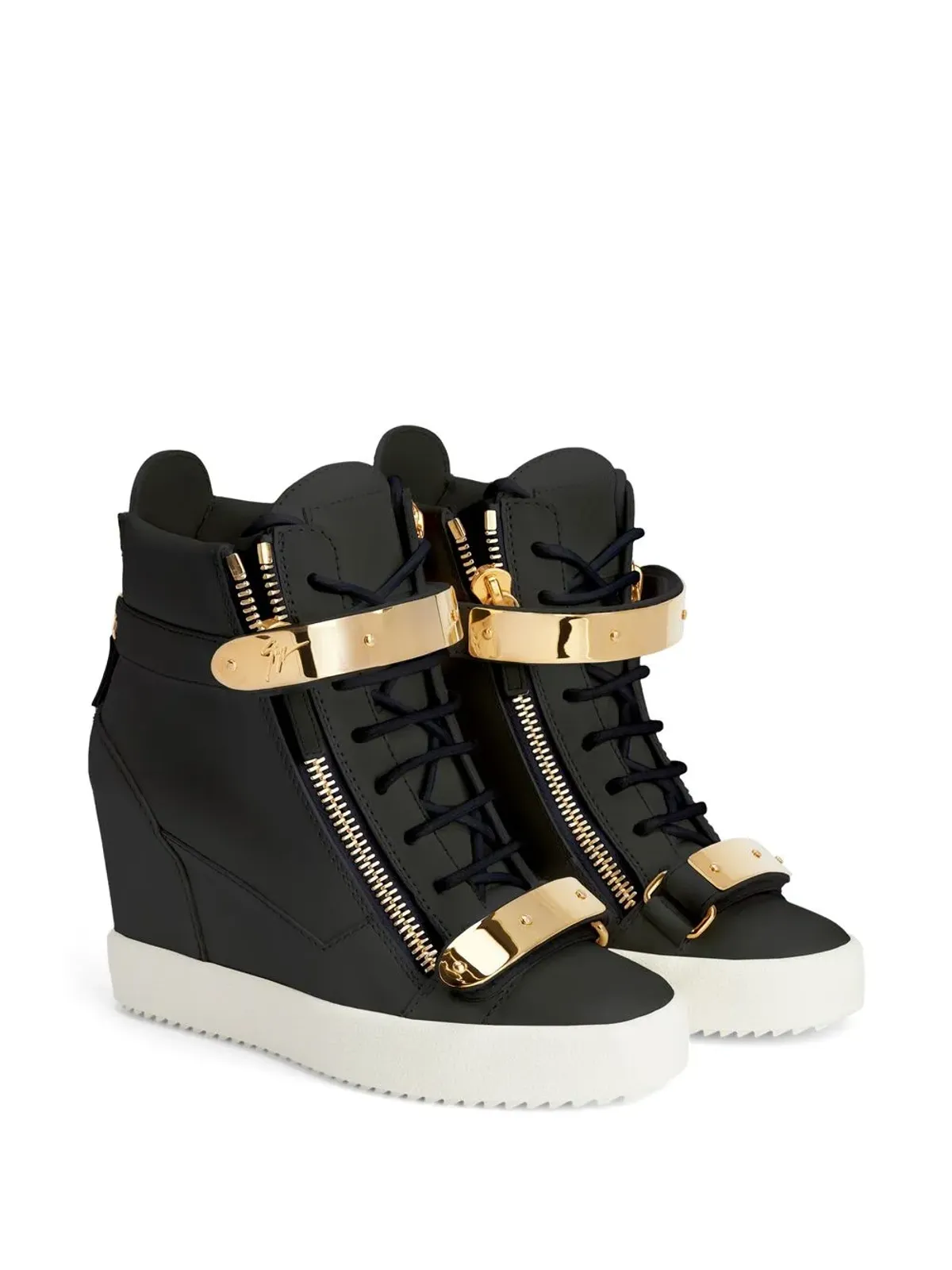 Giuseppe Zanotti コビー ウェッジヒール スニーカー - 画像2