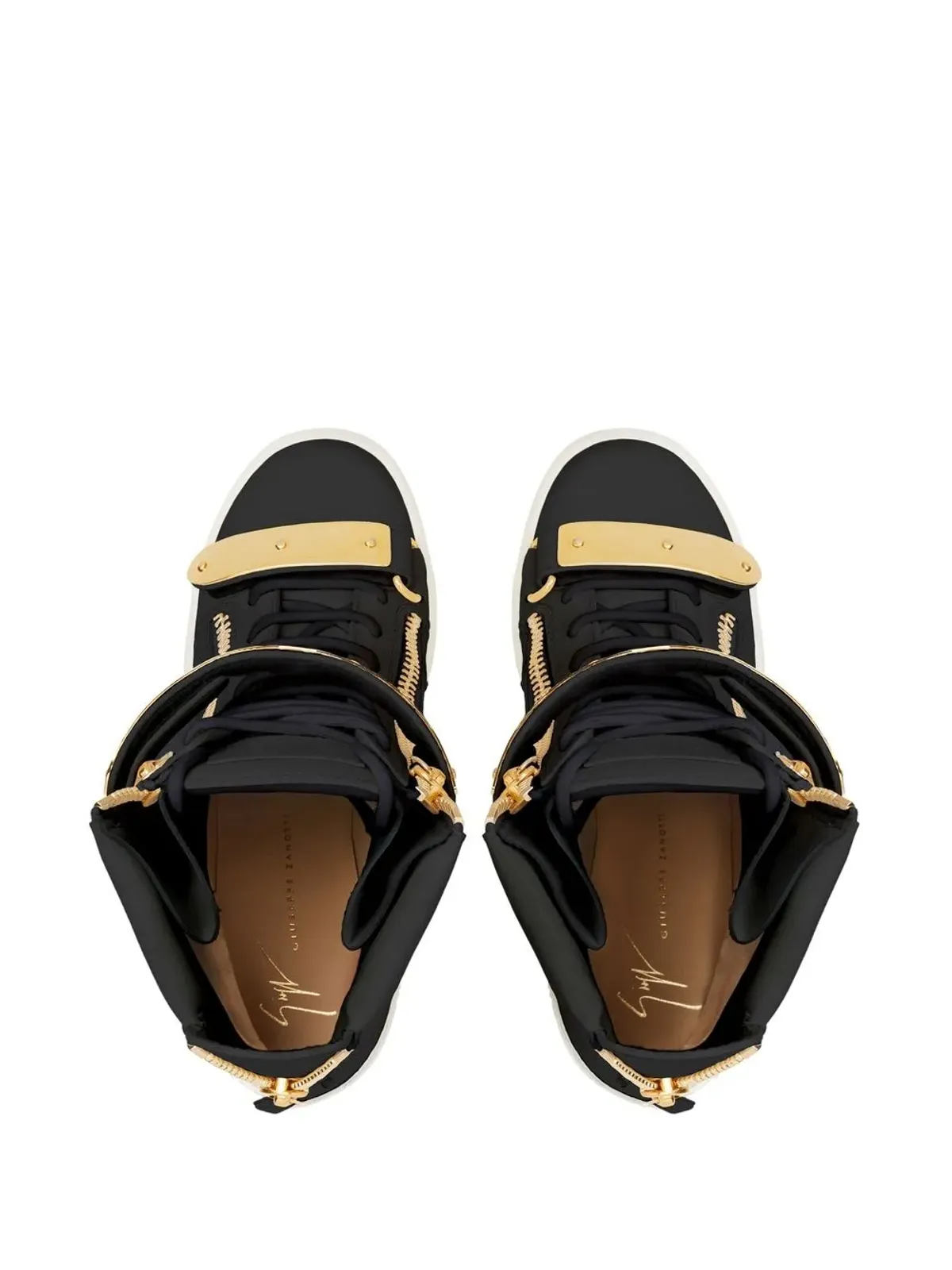 Giuseppe Zanotti コビー ウェッジヒール スニーカー - 画像4