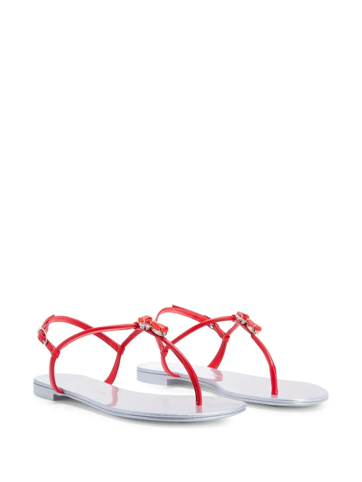 Giuseppe Zanotti Sybella T-bar サンダル - 画像2