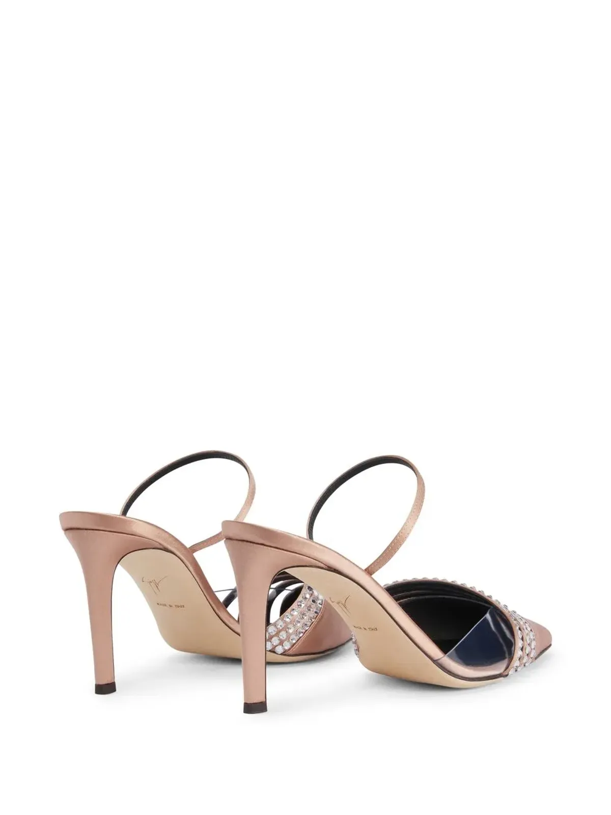 Giuseppe Zanotti Audrine サテンパンプス - 画像3