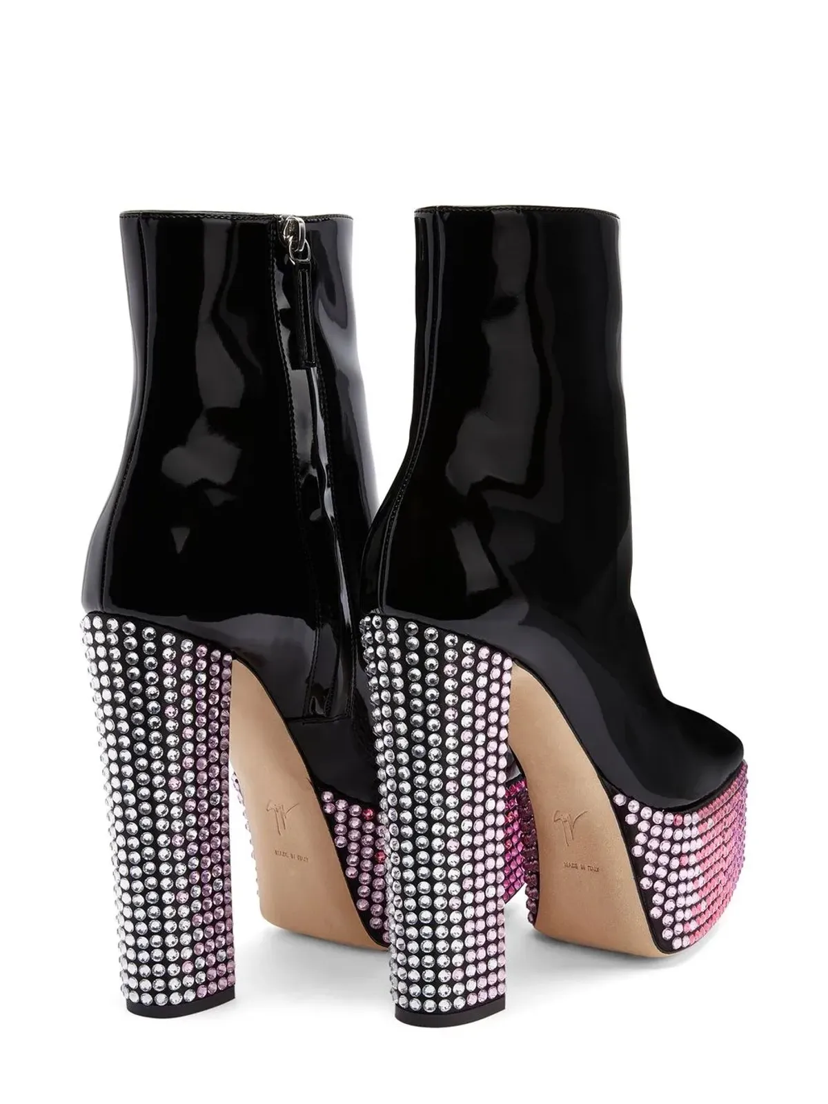 Giuseppe Zanotti モルガーナ・ストラス 150mm ブーツ - 画像3