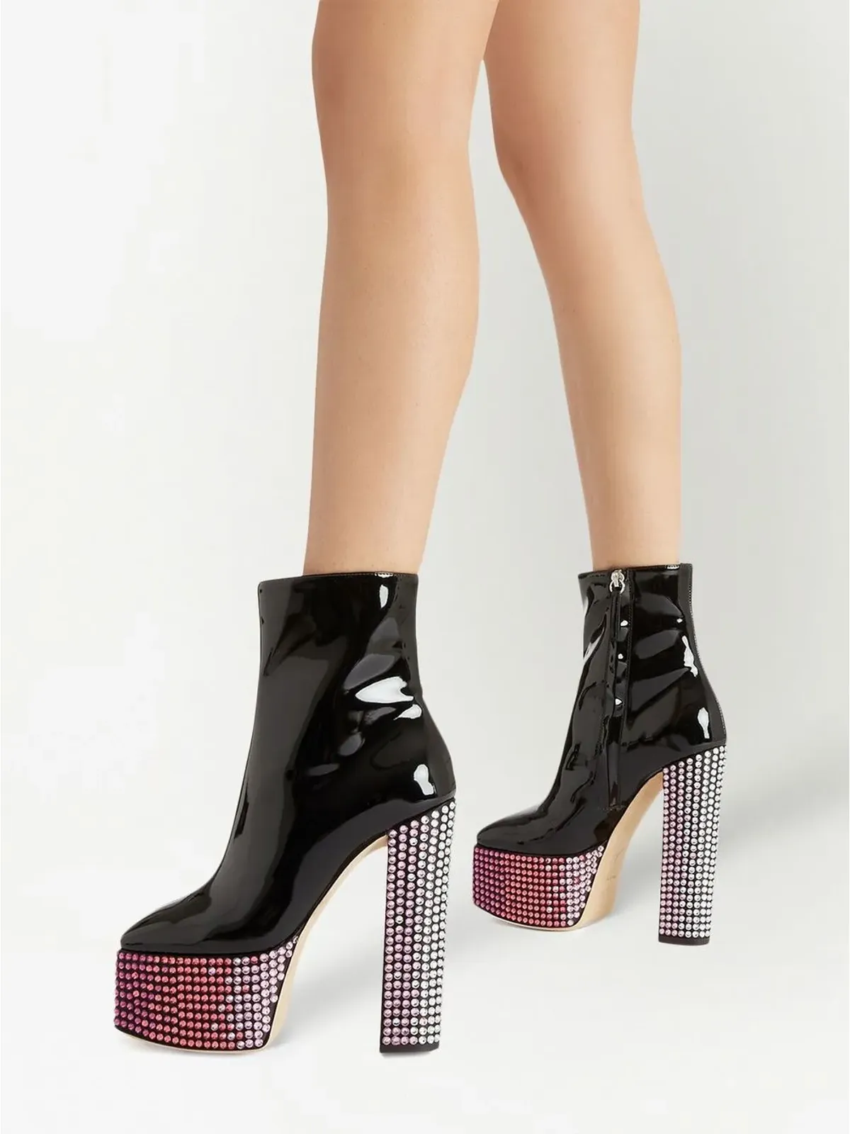 Giuseppe Zanotti モルガーナ・ストラス 150mm ブーツ - 画像4