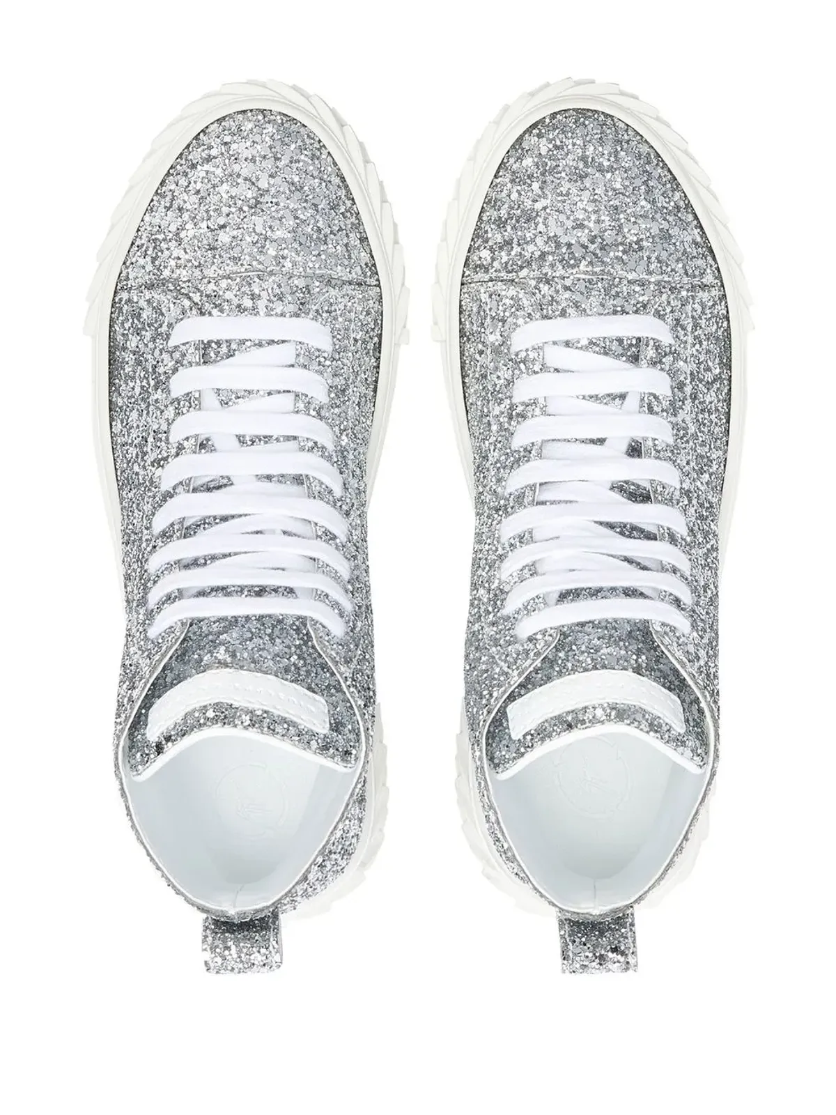 Giuseppe Zanotti エコーブラバー ハイトップ グリッター スニーカー - 画像4