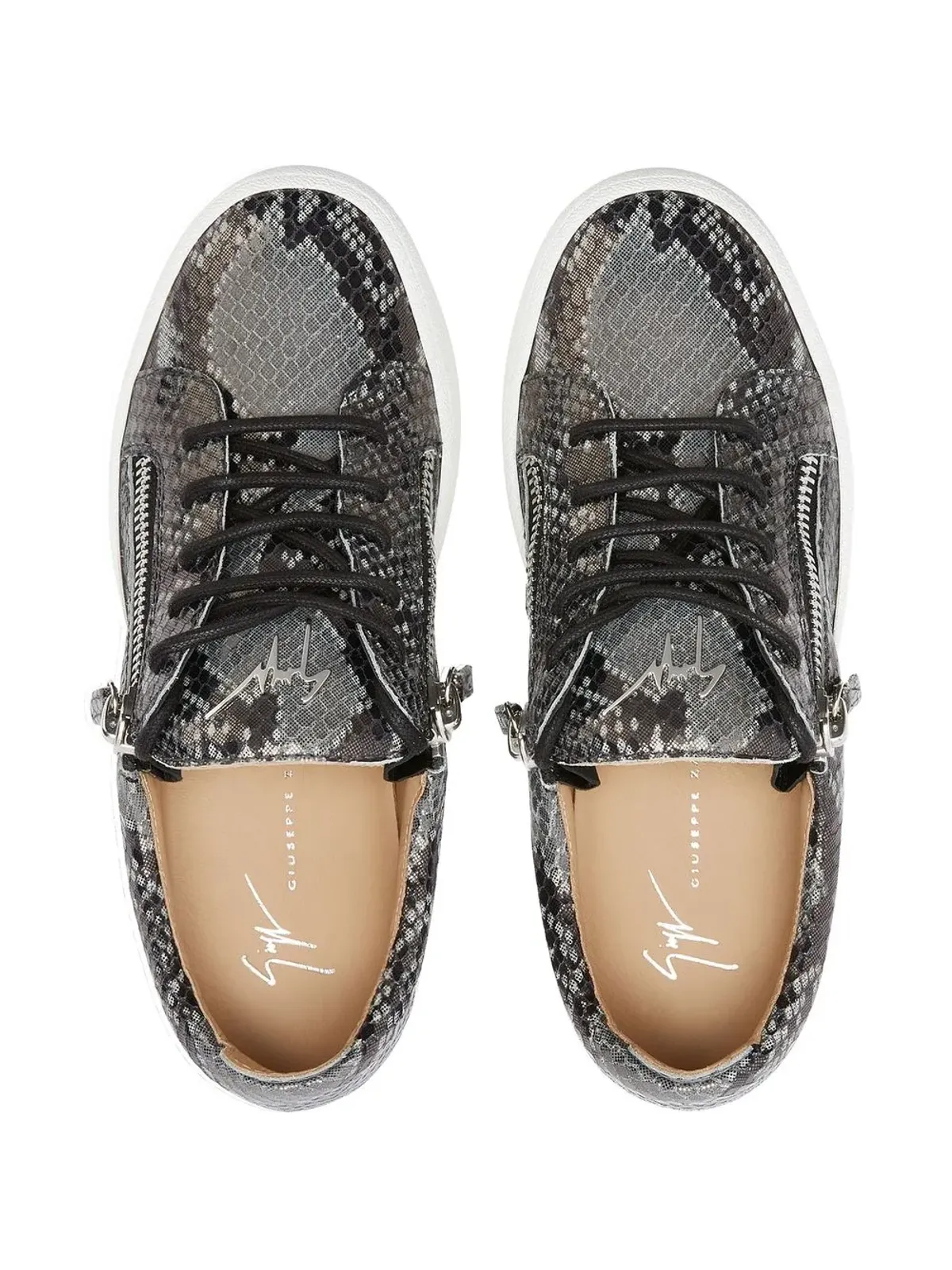 Giuseppe Zanotti Gail snakeskin風スニーカー - 画像4