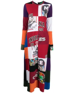 Colville アップサイクル パッチワーク ロングドレス - サムネイル1