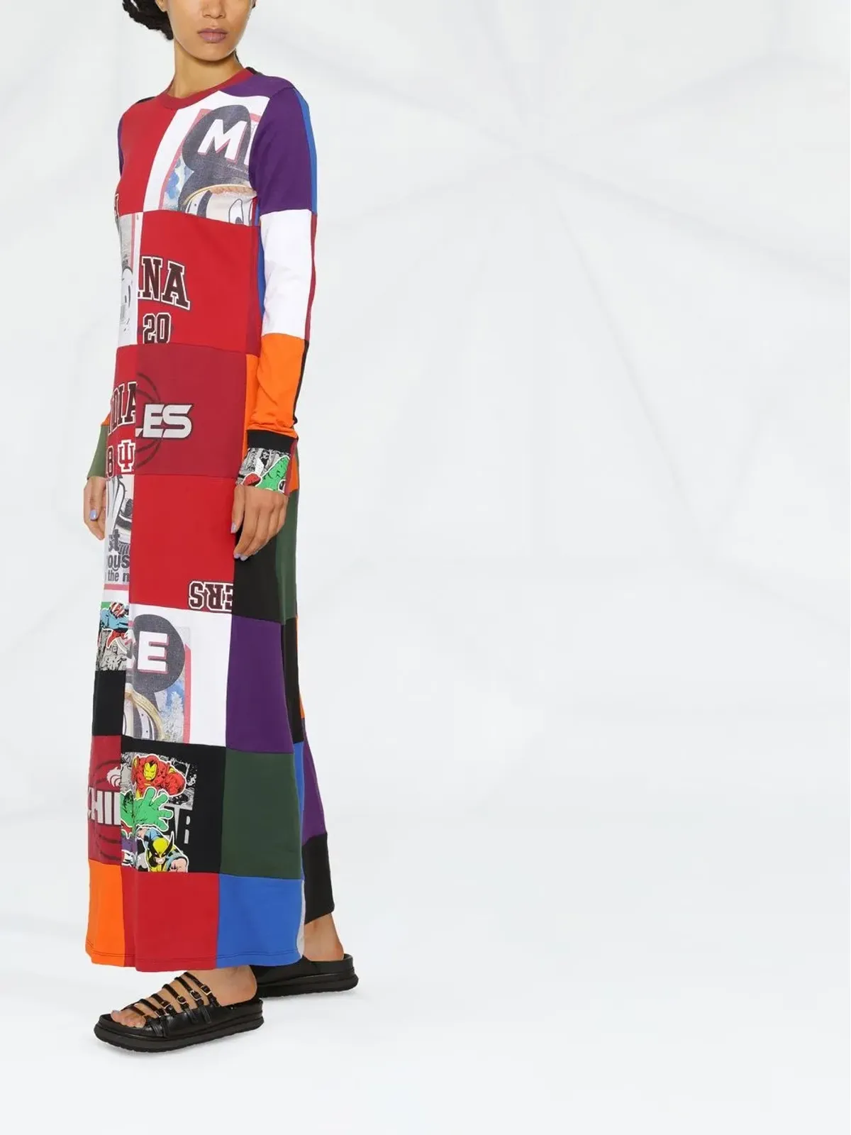 Colville アップサイクル パッチワーク ロングドレス - 画像3