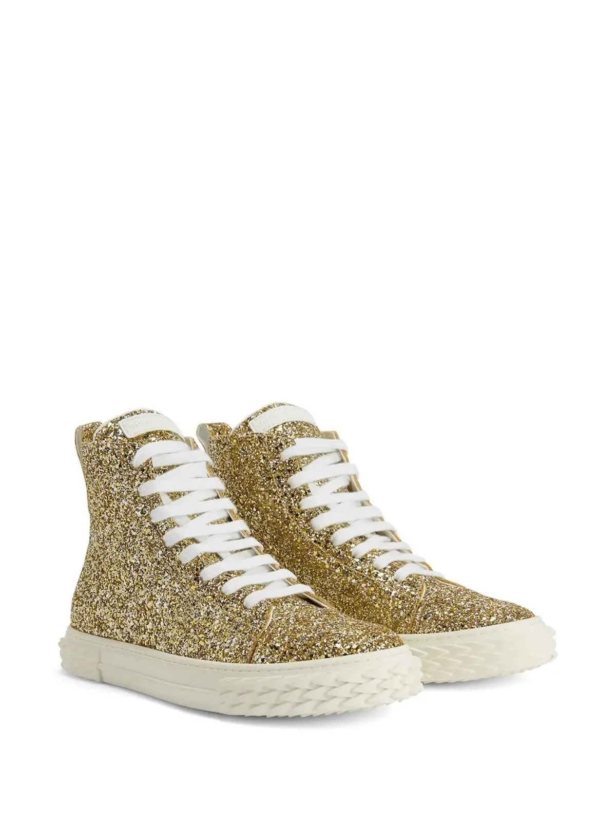 Giuseppe Zanotti エコーブラバー ハイトップスニーカー ゴールド - 画像2