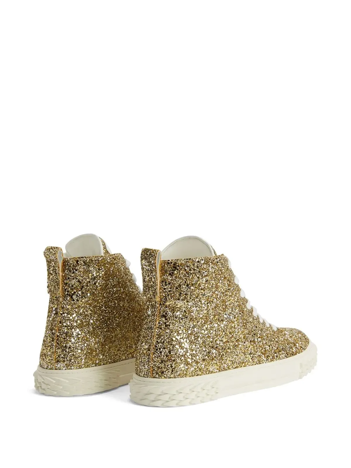 Giuseppe Zanotti エコーブラバー ハイトップスニーカー ゴールド - 画像3