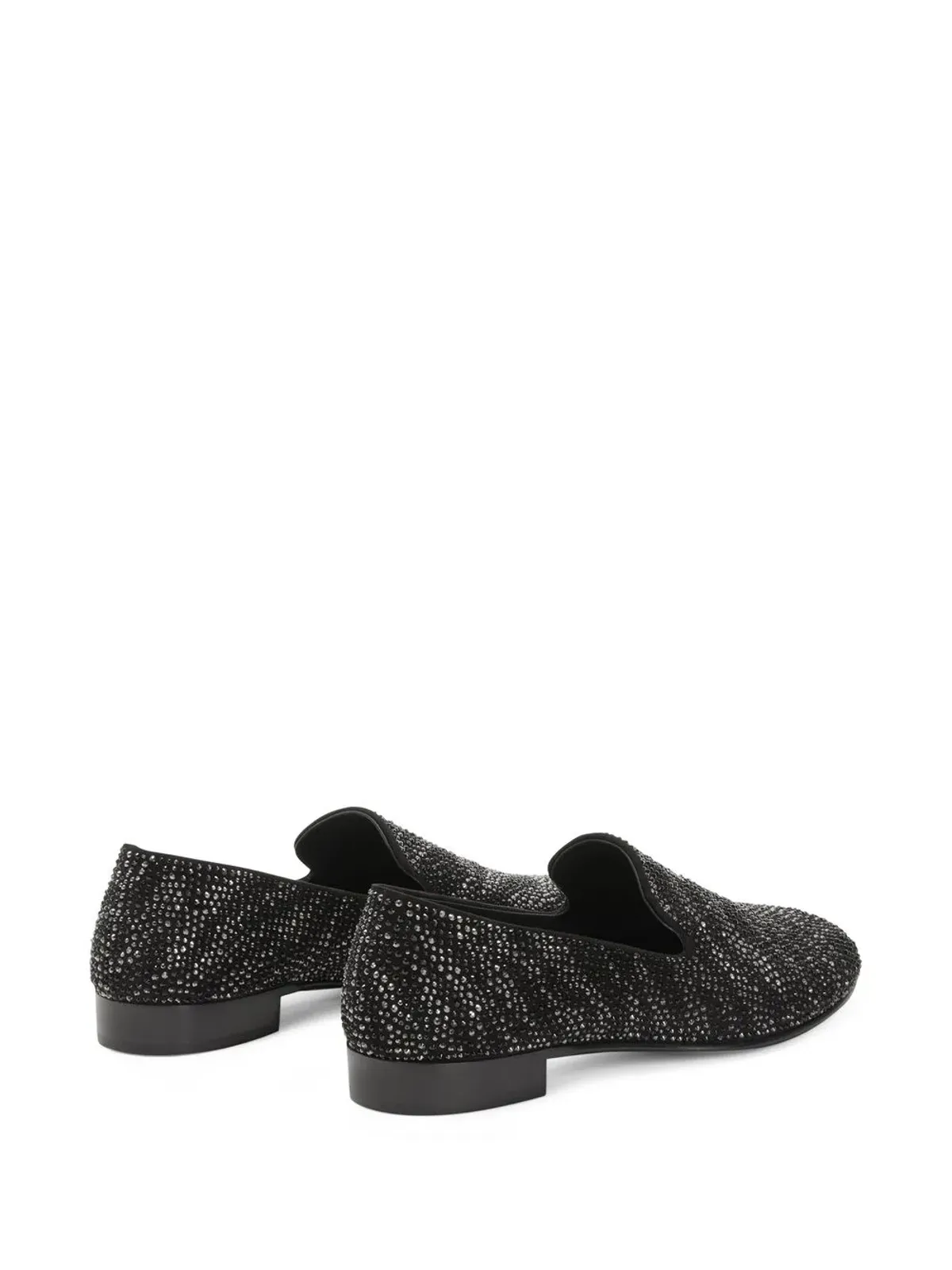 Giuseppe Zanotti クリスタル・ルイス ローファー - ブラック - 画像3