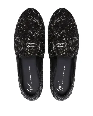 Giuseppe Zanotti クリスタル・ルイス ローファー - ブラック - サムネイル4
