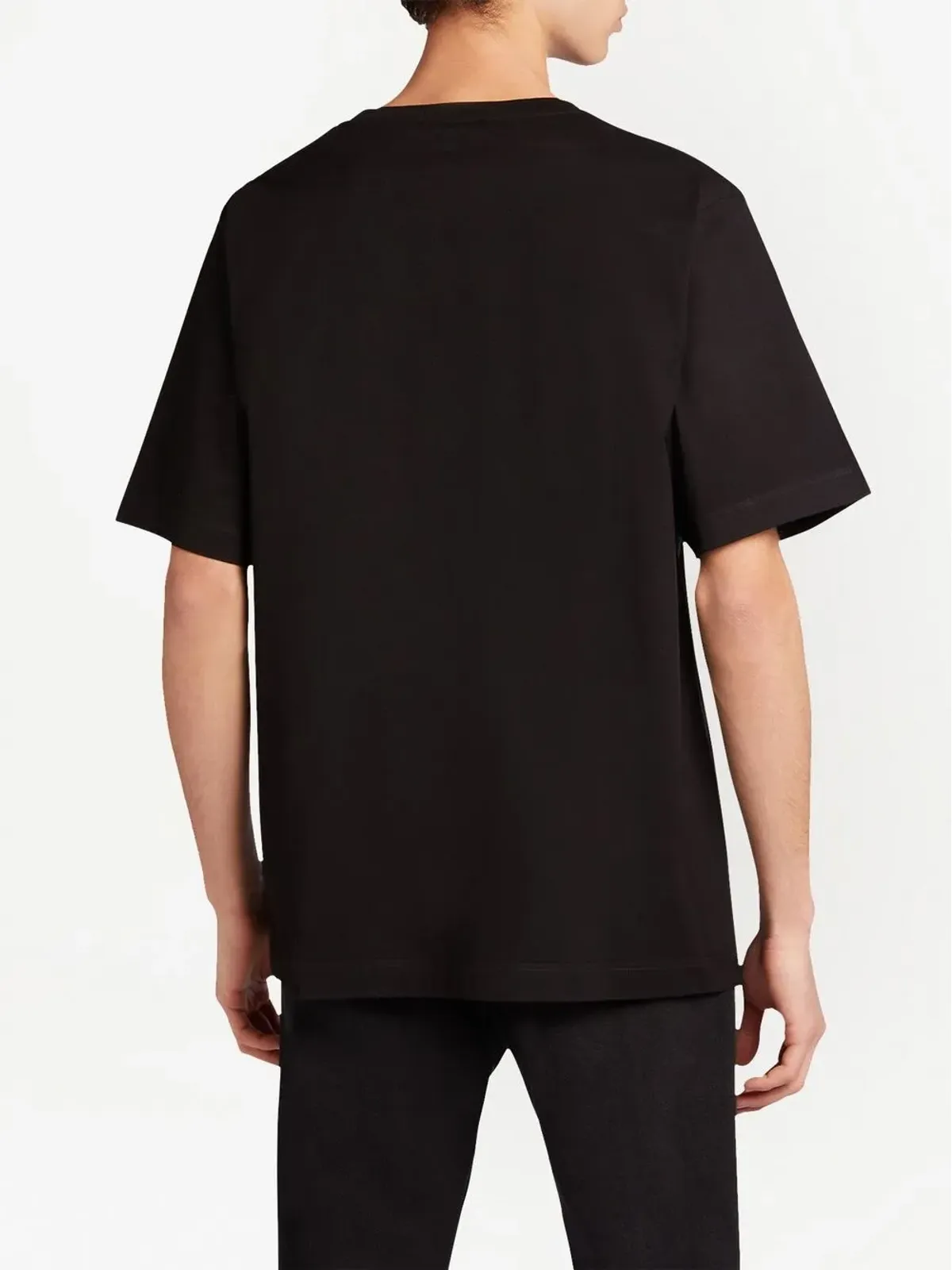Giuseppe Zanotti LR-23 ラインストーン装飾 ロゴTシャツ - ブラック - 画像4
