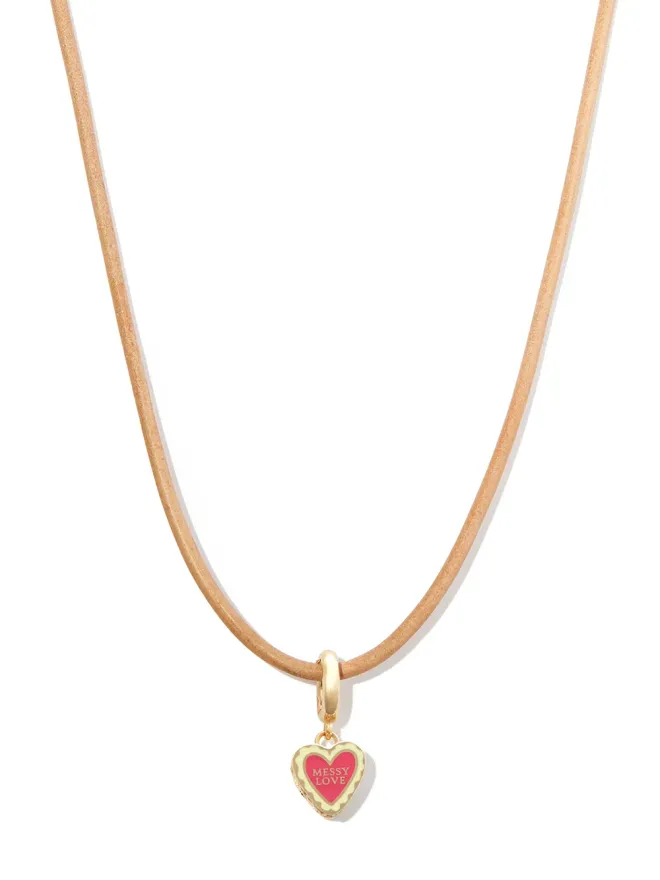 Lauren Rubinski Lauren Rubinski Messy Love チャーム ネックレスの商品画像