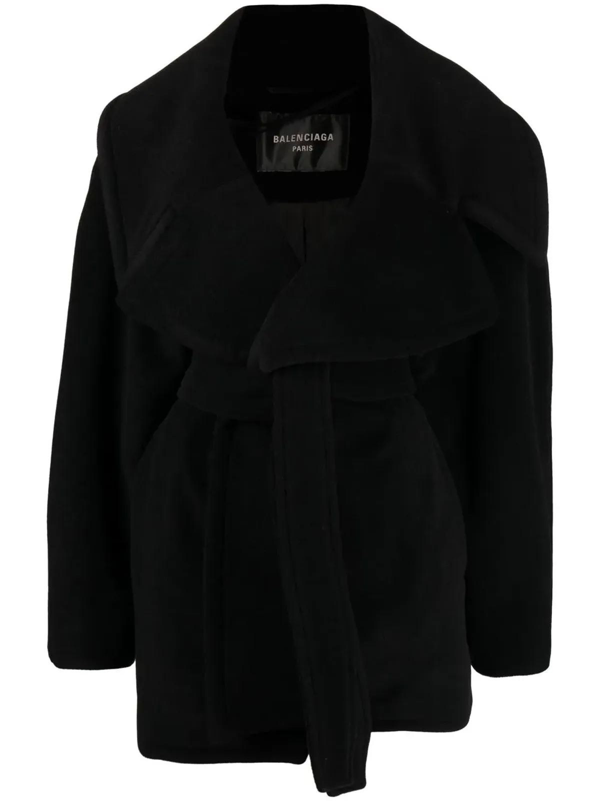 Balenciaga ベルト付きオーバーサイズコート - 画像1