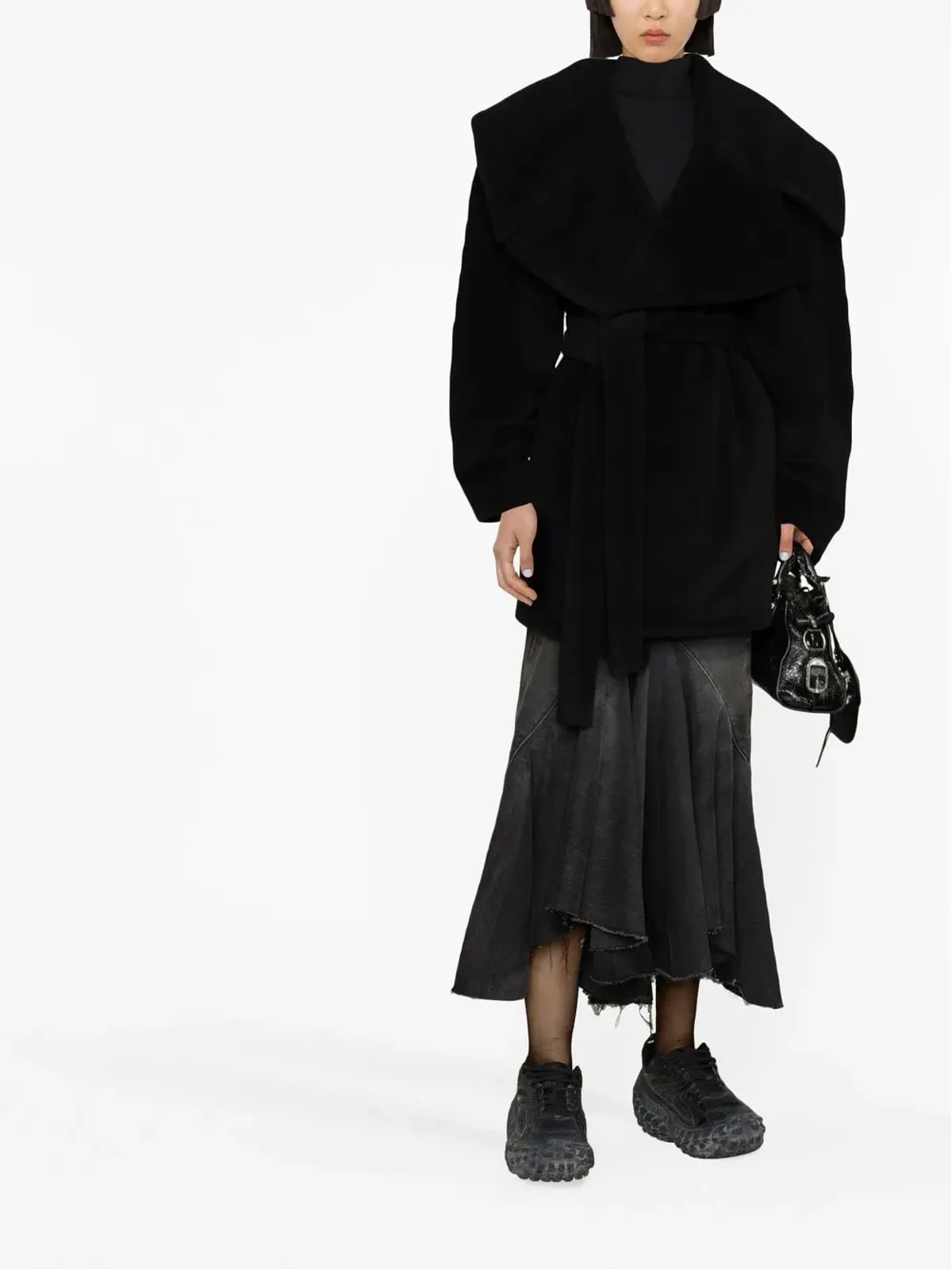 Balenciaga ベルト付きオーバーサイズコート - 画像2