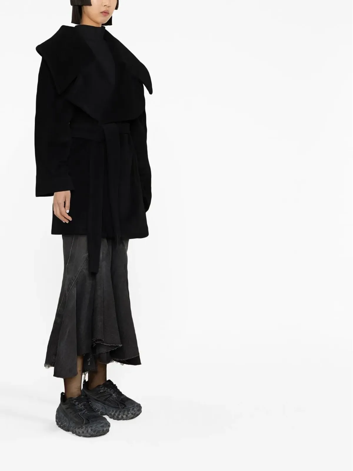 Balenciaga ベルト付きオーバーサイズコート - 画像3