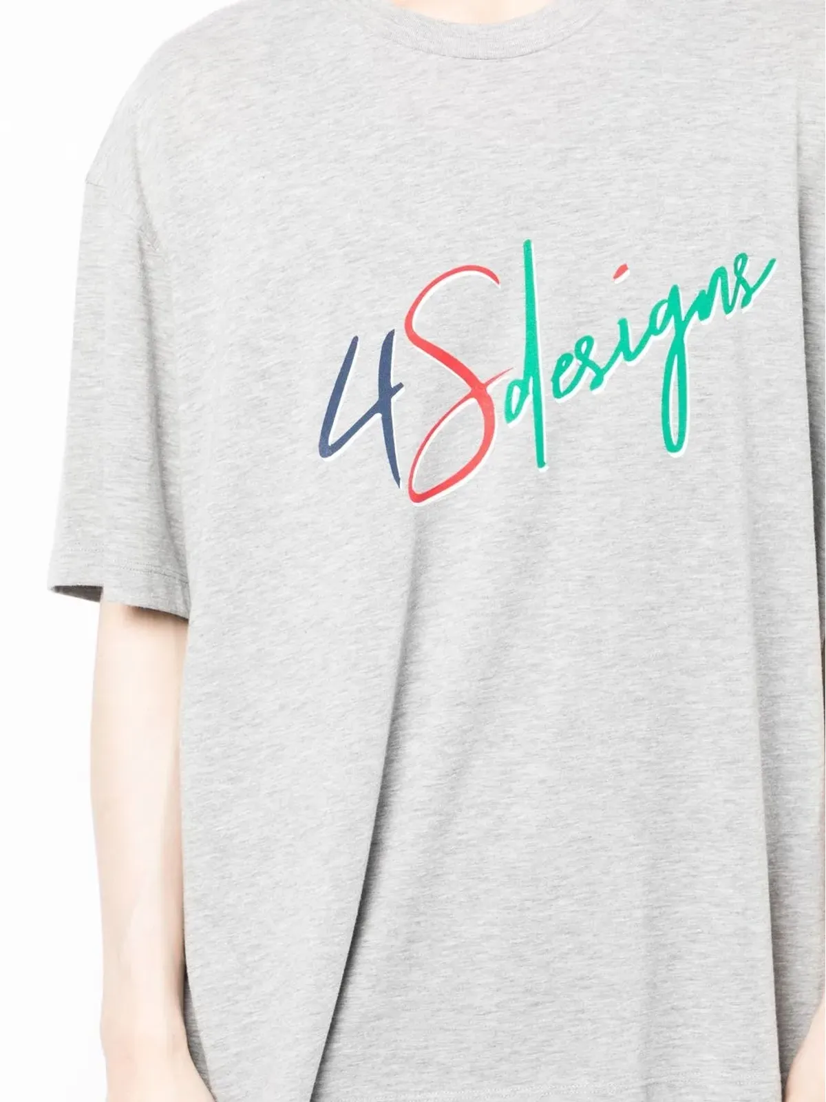4SDESIGNS ロゴプリント半袖Tシャツ - 画像5