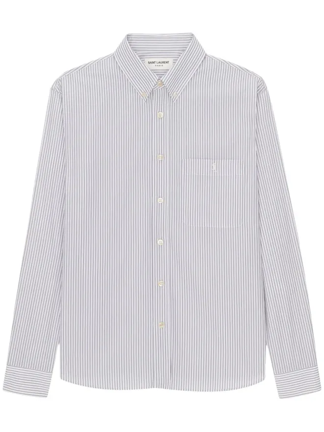 Saint Laurent Saint Laurent striped long-sleeve shirtの商品画像