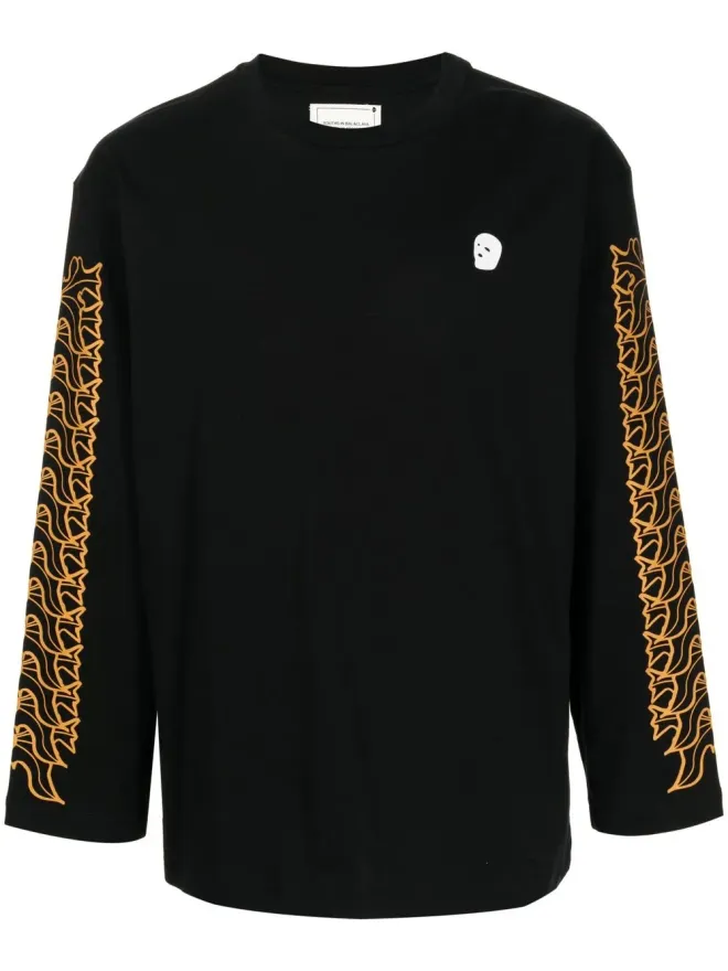 Youths In Balaclava Youths In Balaclava グラフィックプリント長袖Tシャツ ブルーの商品画像