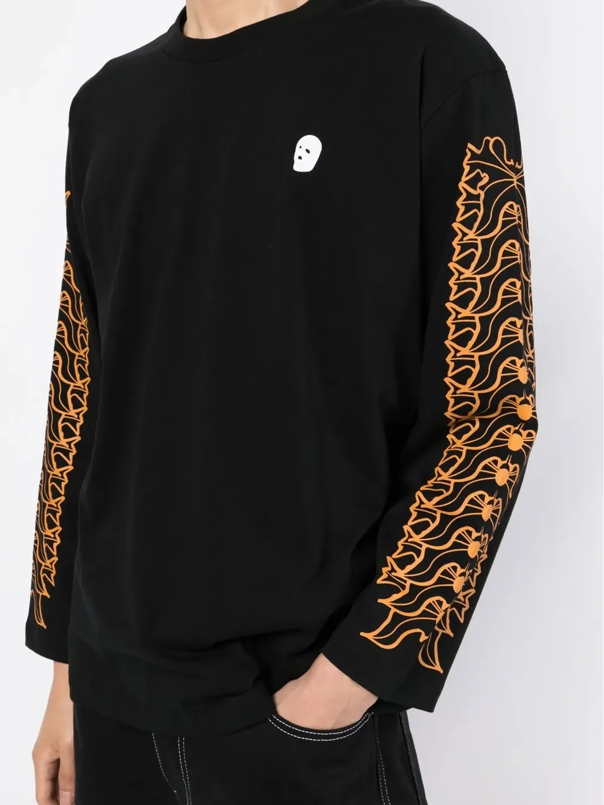 Youths In Balaclava グラフィックプリント長袖Tシャツ ブルー - 画像5