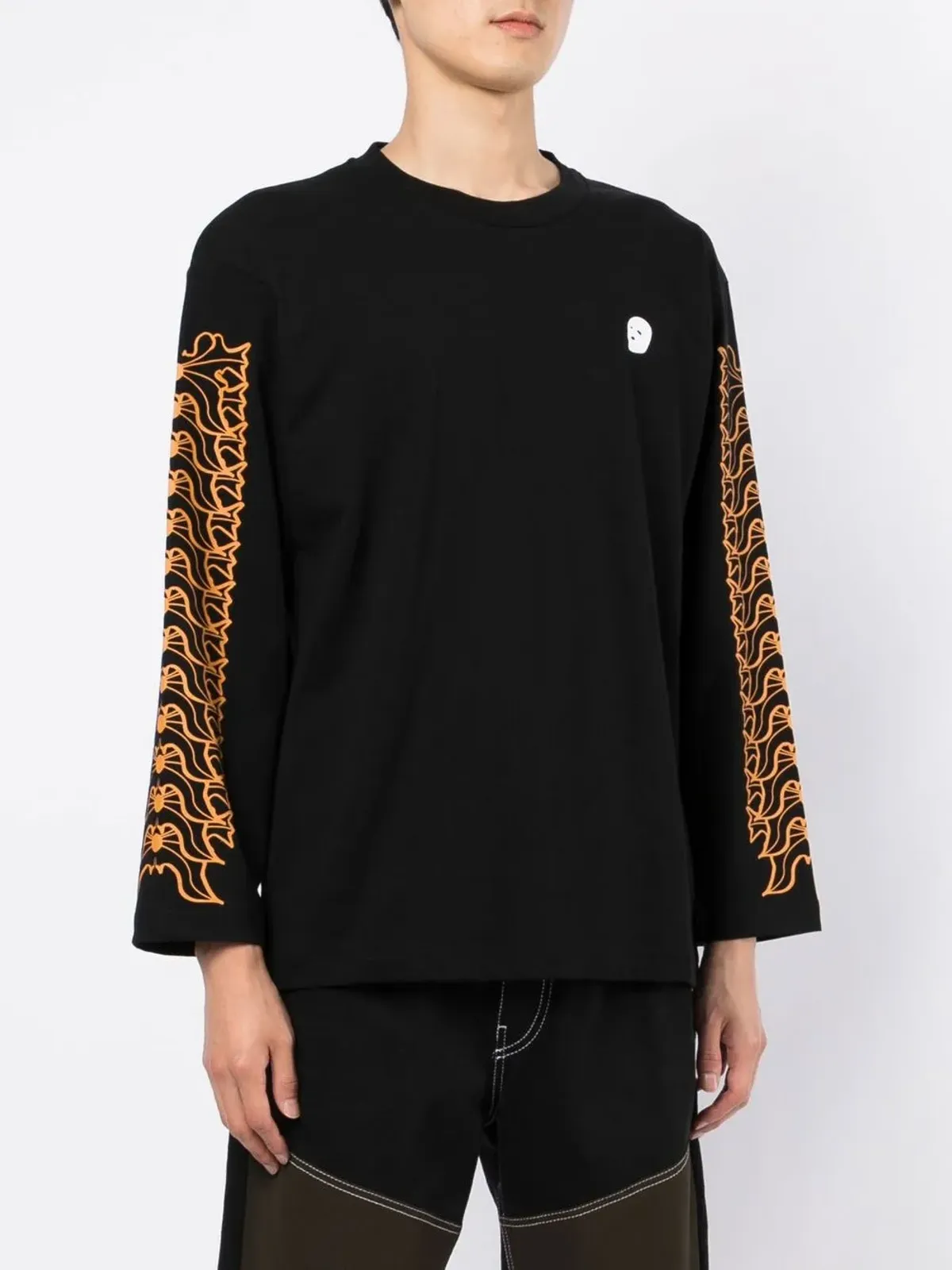 Youths In Balaclava グラフィックプリント長袖Tシャツ ブルー - 画像3