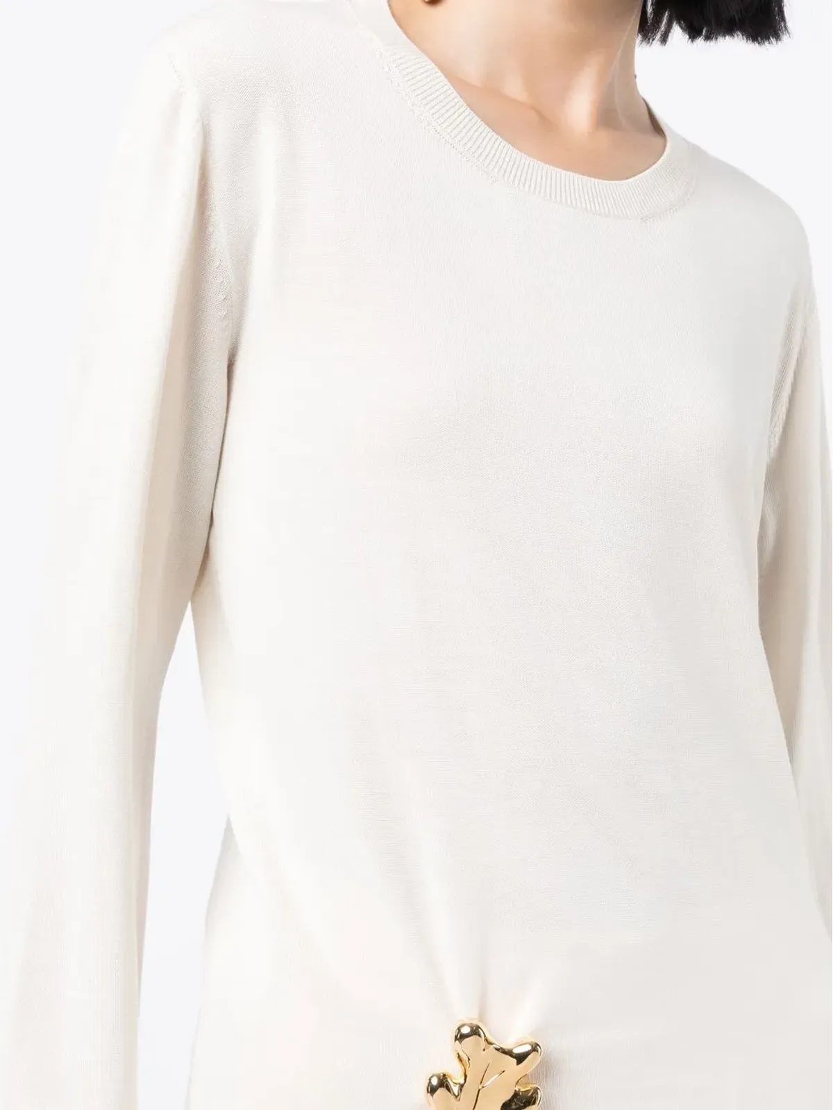 Jil Sander 装飾付きクルーネックジャンパー - White - 画像5