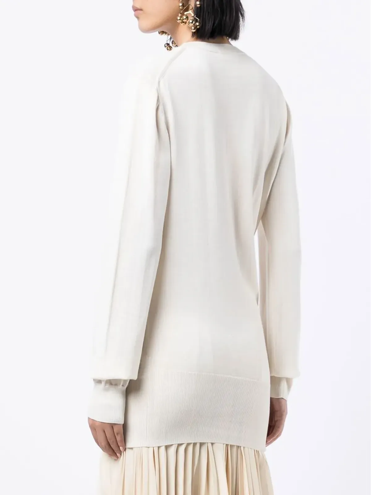 Jil Sander 装飾付きクルーネックジャンパー - White - 画像4