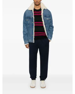 Saint Laurent ストライプニットセーター（グリーン） - サムネイル2