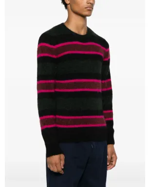 Saint Laurent ストライプニットセーター（グリーン） - サムネイル3