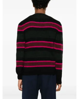 Saint Laurent ストライプニットセーター（グリーン） - サムネイル4