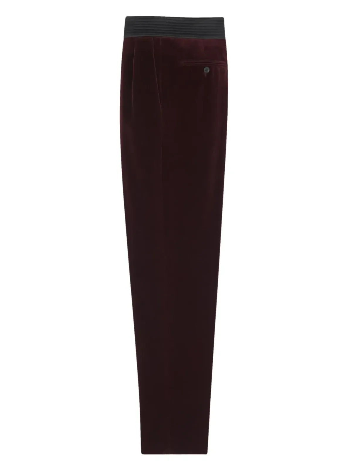 Saint Laurent ベルベット風スリムカットパンツ - 画像2