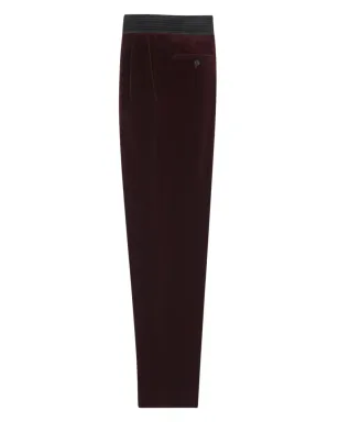 Saint Laurent ベルベット風スリムカットパンツ - サムネイル2