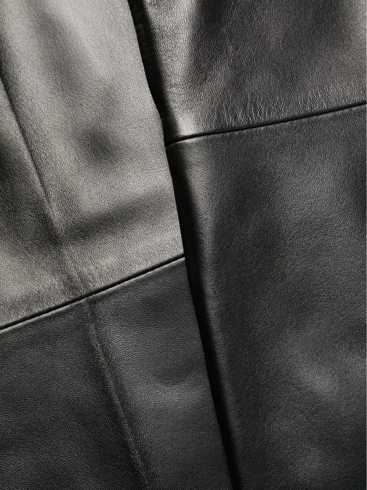 Saint Laurent プリーツディテール レザーパンツ - 画像5